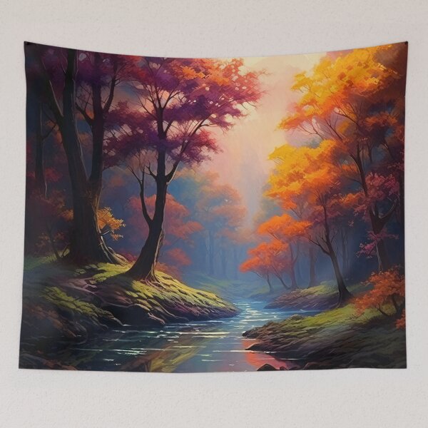Item preview, Colorful Autumn Scene 2 designed and sold by Red Witch Art.