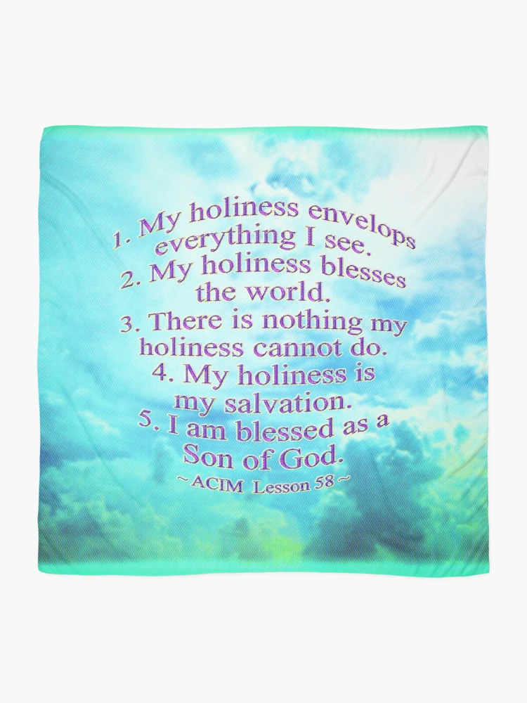 Thumbnail 2 of 3, Scarf, ACIM LESSON 58 designed and sold by ACIM-LOVE.