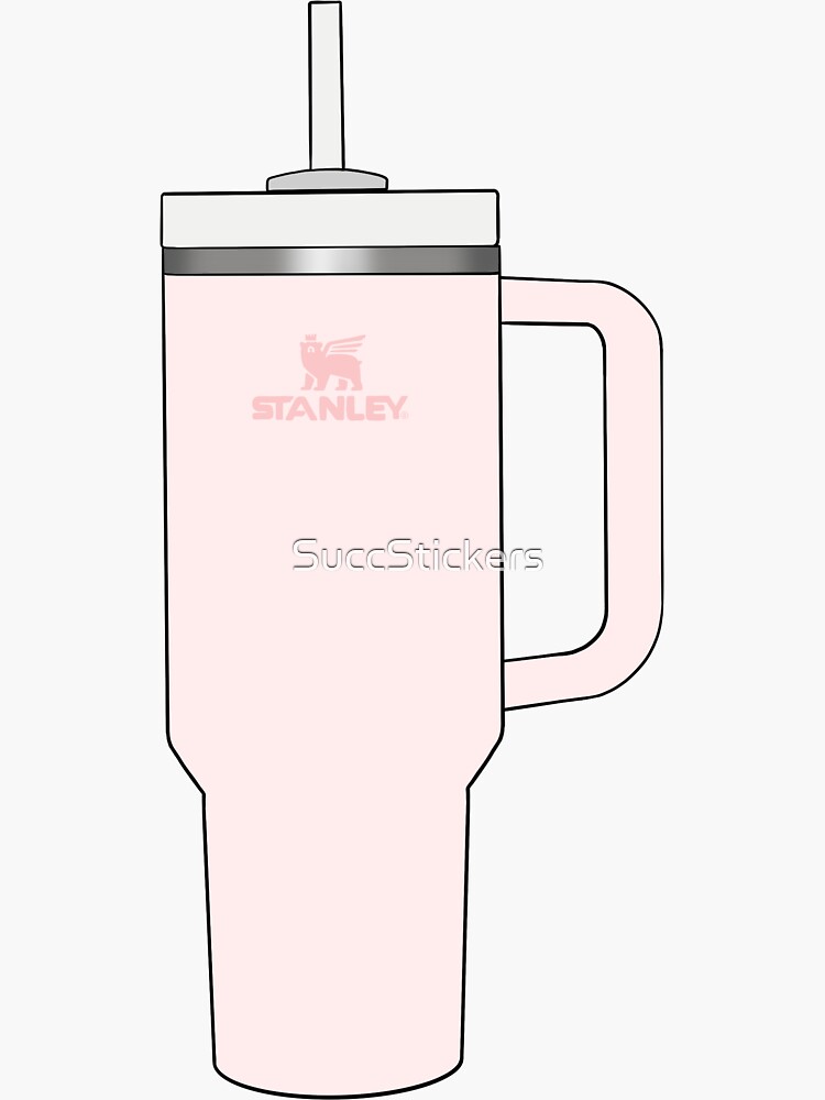 Stanley Cup Pink Sticker for Sale by SuccStickers