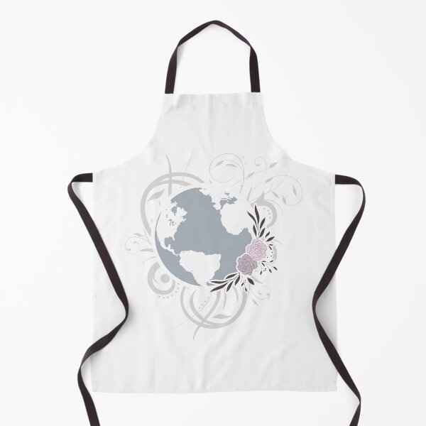 Item preview, planet earth with botanical wreath designed and sold by bc21design.