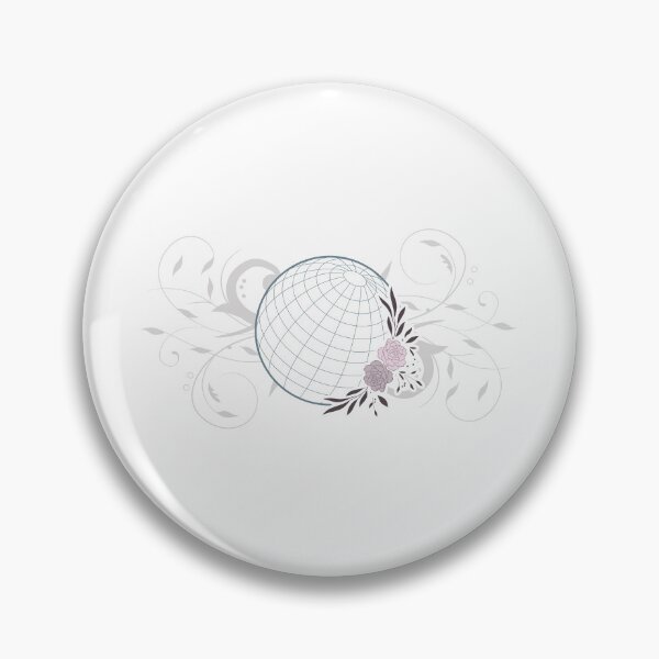 Item preview, planet earth with botanical wreath designed and sold by bc21design.