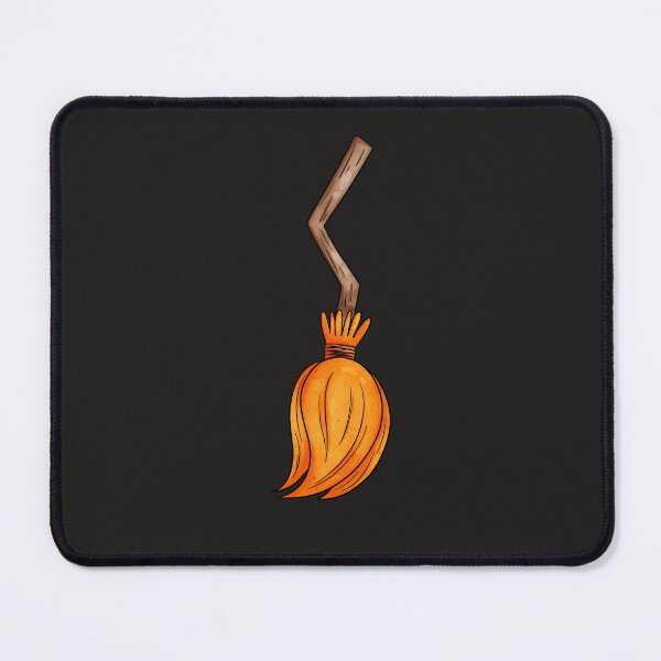 Item preview, Halloween orange broom. designed and sold by JumpDrawArt.