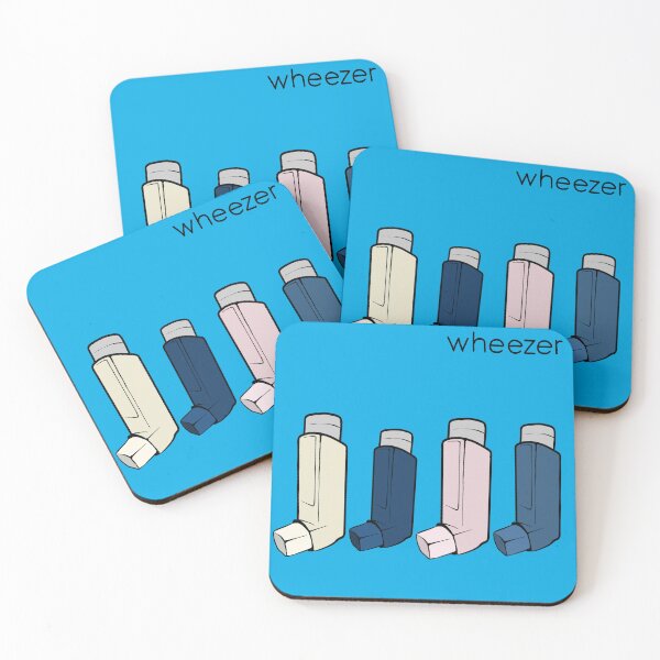 Item preview, Wheezer Blue Album (Weezer but they're Asthma Puffers) designed and sold by superraddd.