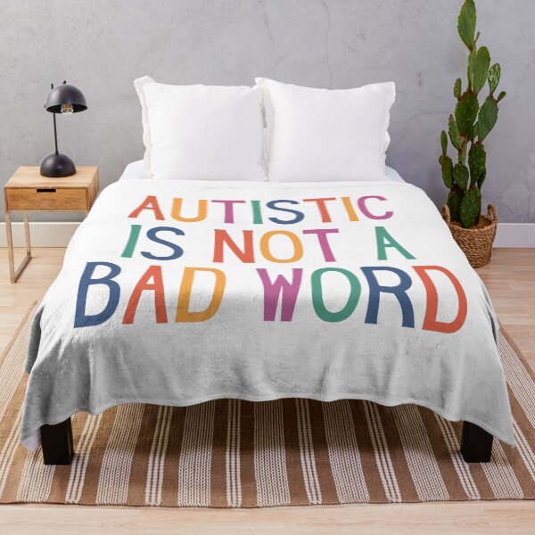 Aperçu de l'œuvre Autiste n'est pas un gros mot créée et vendue par StickerSparkle.