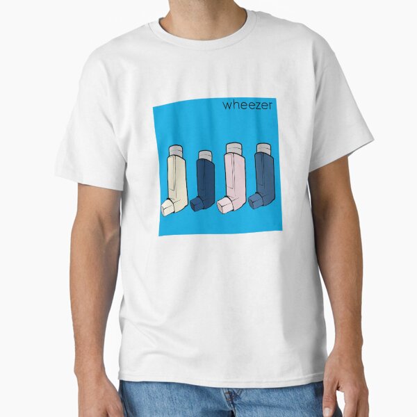 Vista previa del artículo con la obra «Wheezer Blue Album (Weezer pero son Asthma Puffers)», diseñado y vendido por superraddd.