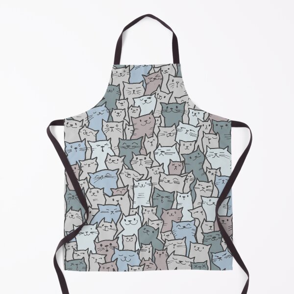 Item preview, A sea of cats (cool colors) designed and sold by Atelier Eyeling.