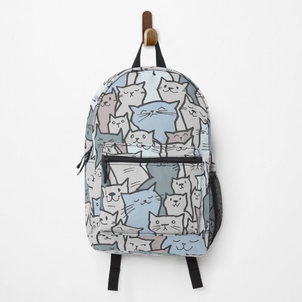 Item preview, A sea of cats (cool colors) designed and sold by Atelier Eyeling.