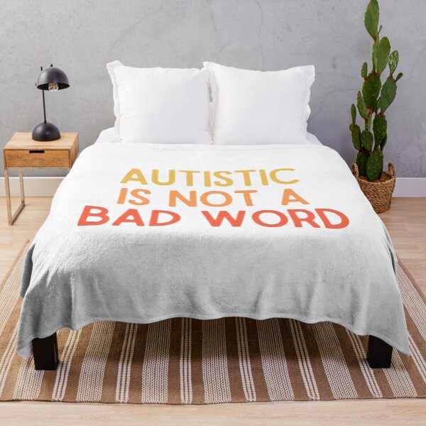 Aperçu de l'œuvre Autiste n'est pas un gros mot créée et vendue par StickerSparkle.