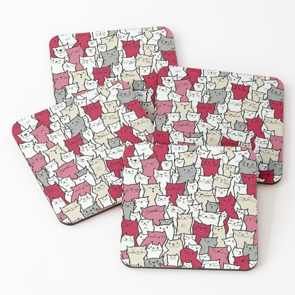 Item preview, Copy of A Sea of Cats (red accents) designed and sold by Atelier Eyeling.