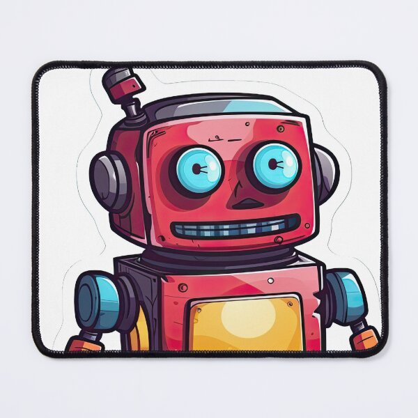 Item preview, Red robot designed and sold by abmkf.