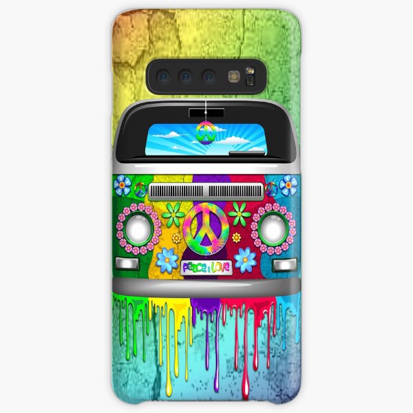 Hippie Van Bus Dripping Rainbow Paint Samsung Galaxy Snap Case