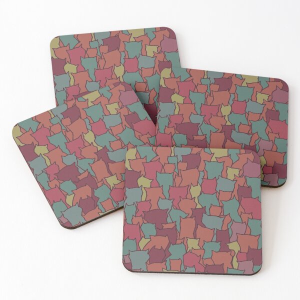 Item preview, Cat outlines in bright colors designed and sold by Atelier Eyeling.