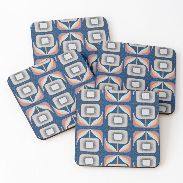 Item preview, FLOWER EUPHORIA - Navy designed and sold by Carina Parry Studios.