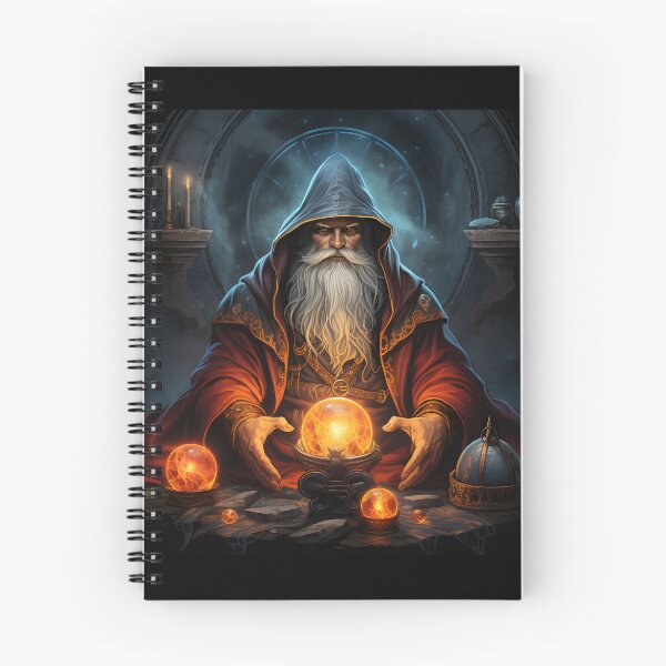 Item preview, A Wizened Wizard with Red Orb designed and sold by John-NW-Shop.