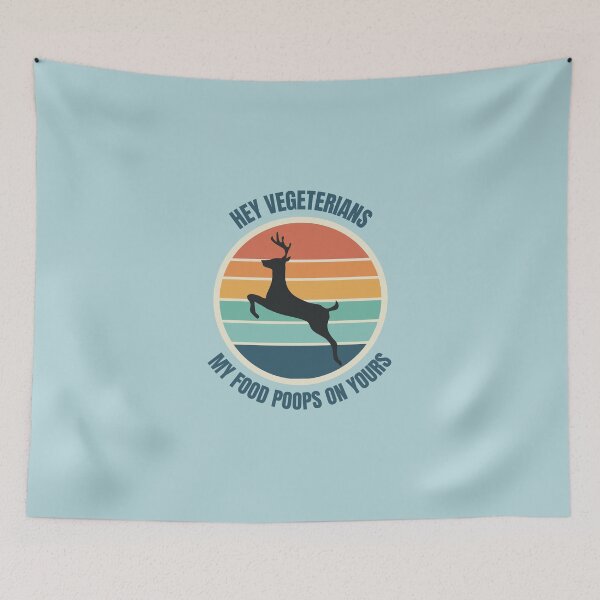 Item preview, Hey Vegans My Food Poops On Yours designed and sold by Wordsmith-Wear.