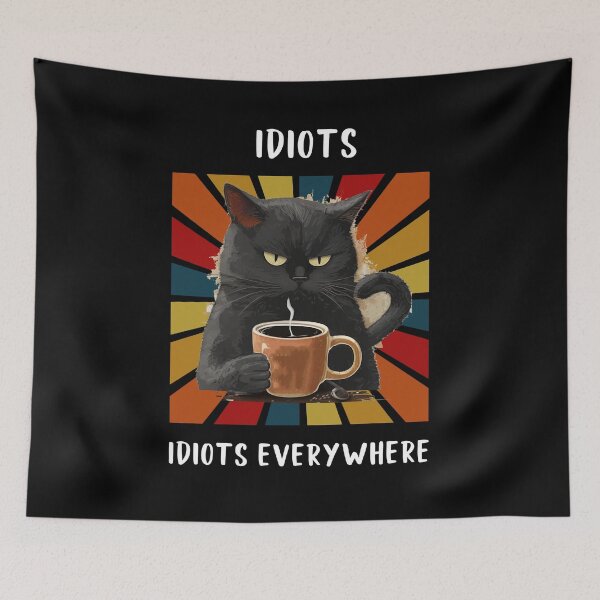 Item preview, Idiots everywhere designed and sold by SunnyFunnyArt.