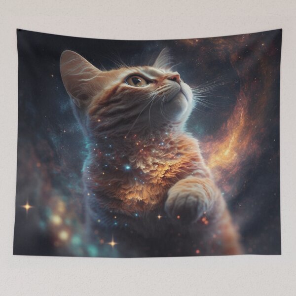 Item preview, Cosmonaut cat designed and sold by DesignArtFull.
