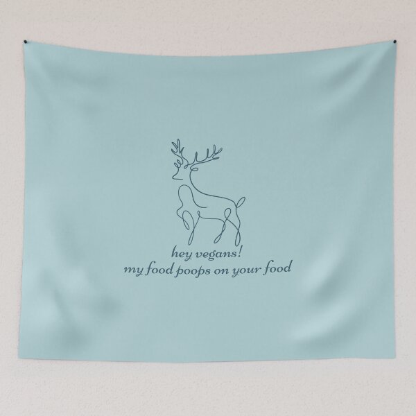 Item preview, Hey Vegans My Food Poops On Your Food designed and sold by Wordsmith-Wear.