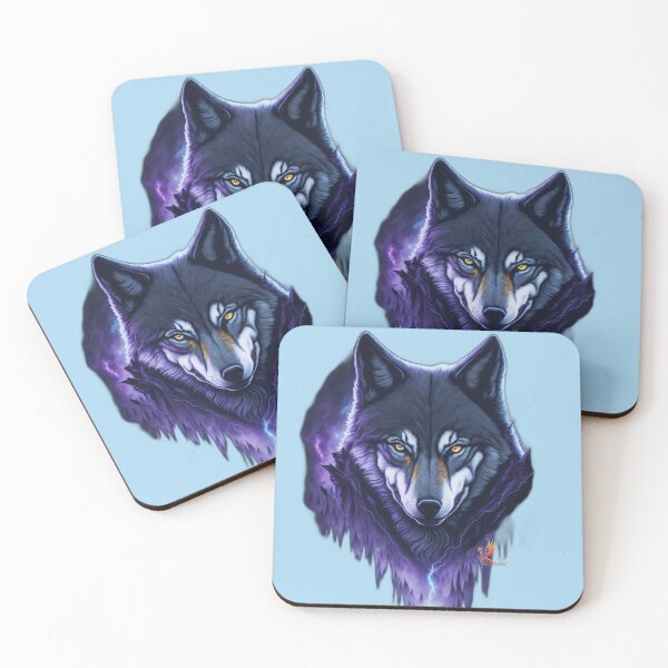 Item preview, Sinister Wolf (Light Blue) designed and sold by AmaziaCo.