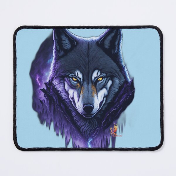 Item preview, Sinister Wolf (Light Blue) designed and sold by AmaziaCo.