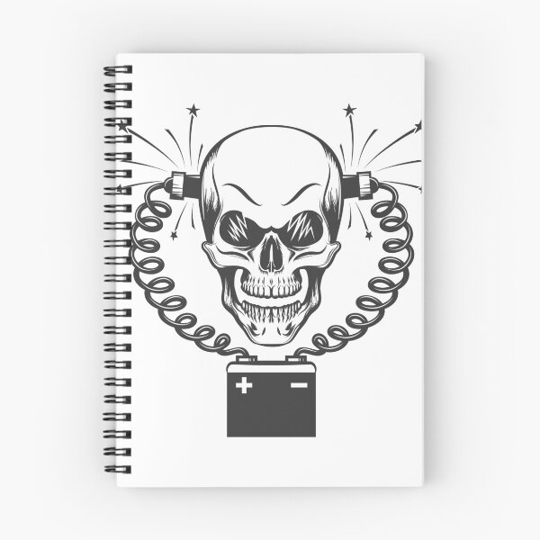 Item preview, Smiling Skull and Car battery designed and sold by devaleta.