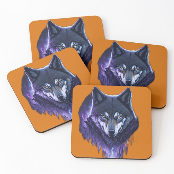Item preview, Sinister Wolf (Orange) designed and sold by AmaziaCo.