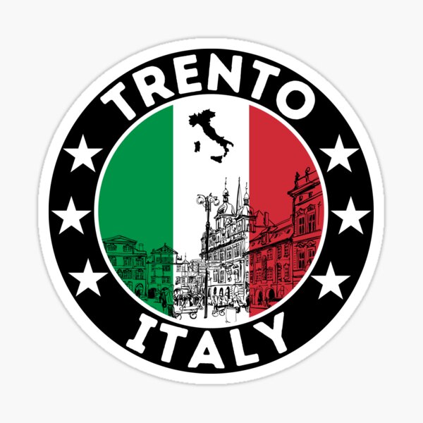Item preview, Trento City Skyline, Italian Flag designed and sold by Travelers Verse.