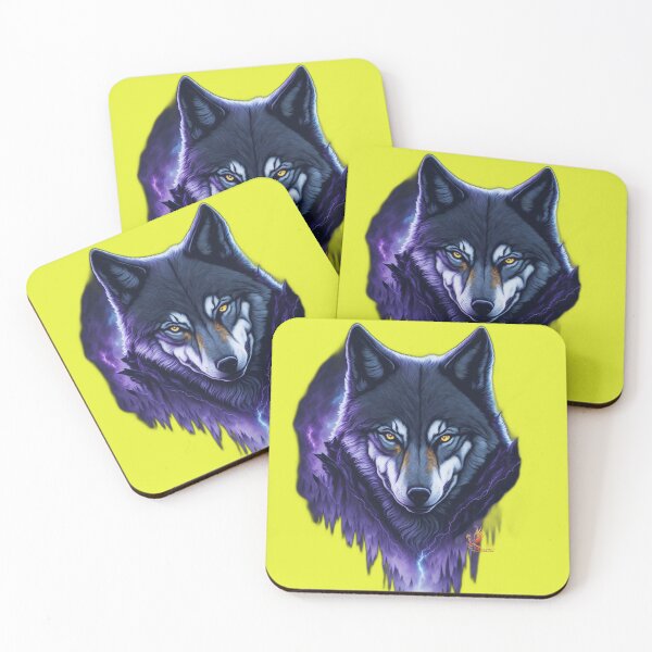 Item preview, Sinister Wolf (Yellow) designed and sold by AmaziaCo.