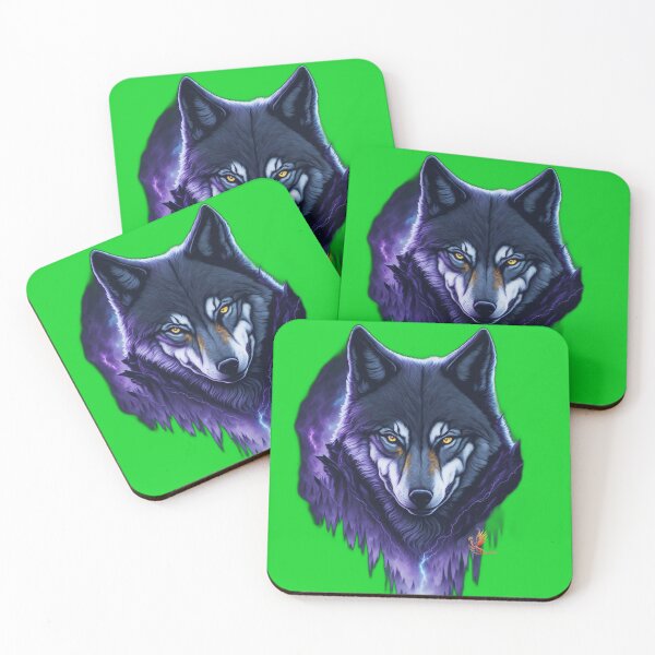 Item preview, Sinister Wolf (Green) designed and sold by AmaziaCo.
