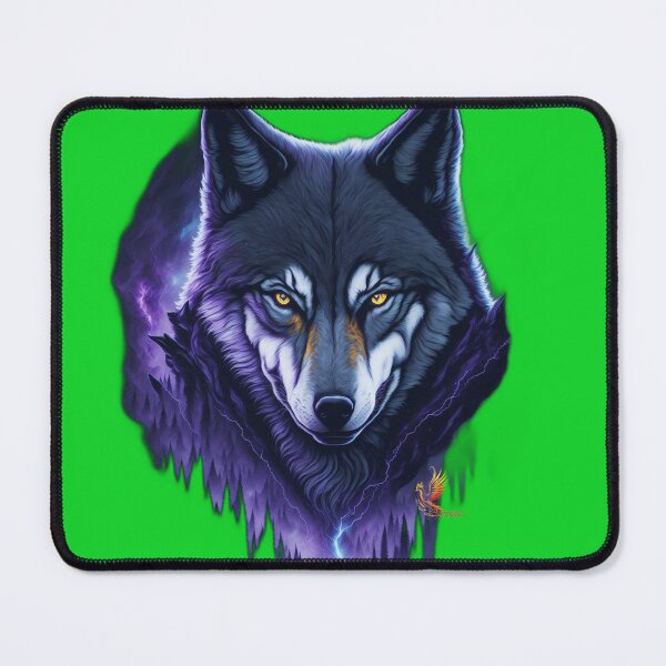 Item preview, Sinister Wolf (Green) designed and sold by AmaziaCo.