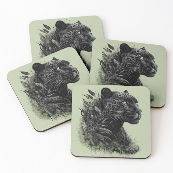 Item preview, Black Panther Wild Cat - Animal Lovers Gift designed and sold by InkyGenies.