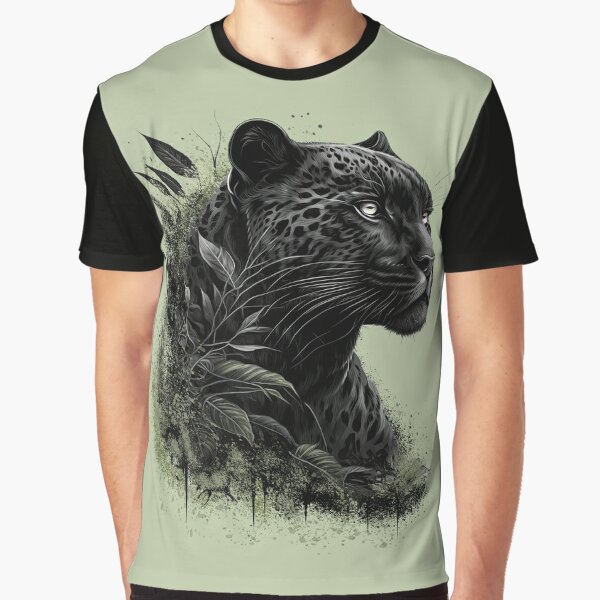Black Panther Wild Cat - Animal Lovers Gift Graphic T-Shirt
