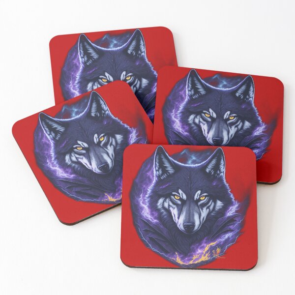 Item preview, Evil Genius Wolf (Red) designed and sold by AmaziaCo.