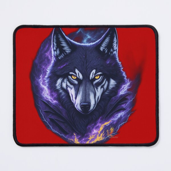 Item preview, Evil Genius Wolf (Red) designed and sold by AmaziaCo.