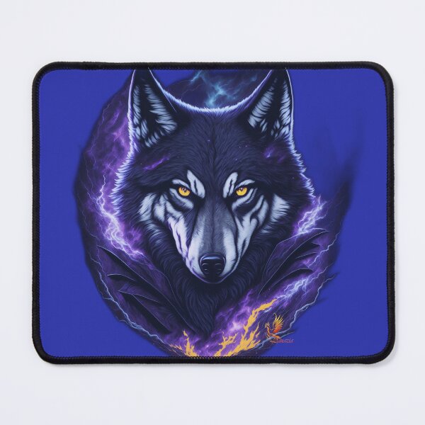 Item preview, Evil Genius Wolf (Blue) designed and sold by AmaziaCo.