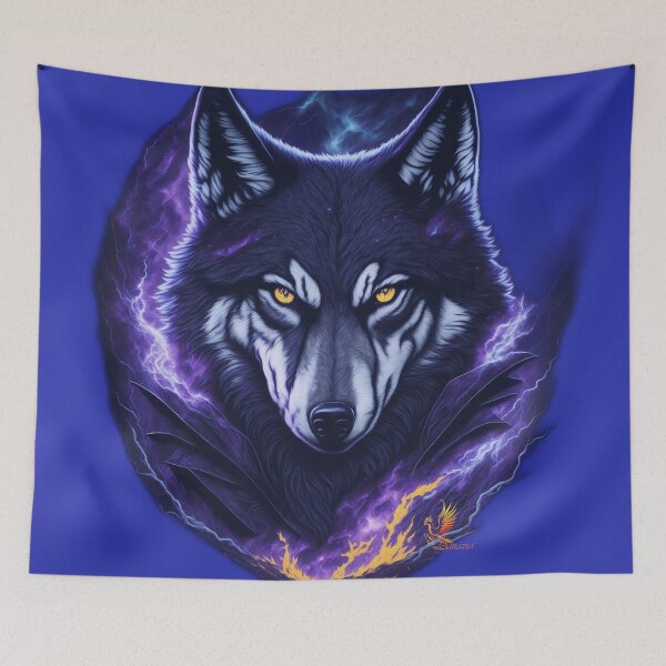 Item preview, Evil Genius Wolf (Blue) designed and sold by AmaziaCo.