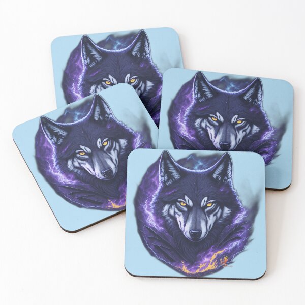 Item preview, Evil Genius Wolf (Light Blue) designed and sold by AmaziaCo.