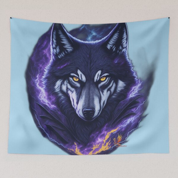 Item preview, Evil Genius Wolf (Light Blue) designed and sold by AmaziaCo.
