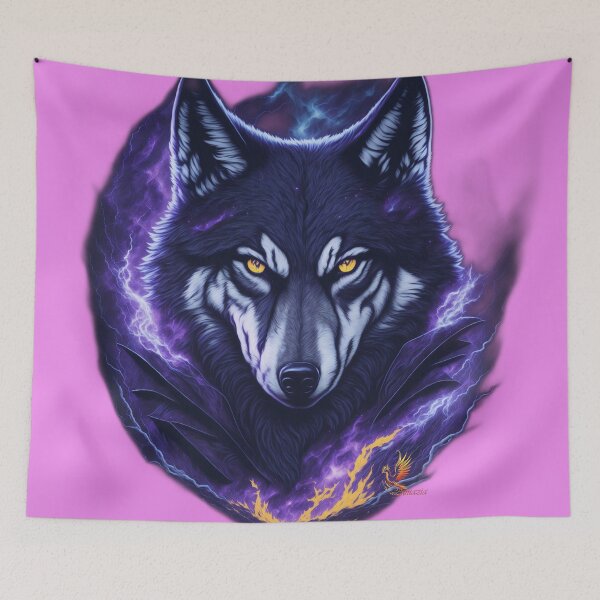 Item preview, Evil Genius Wolf (Pink) designed and sold by AmaziaCo.