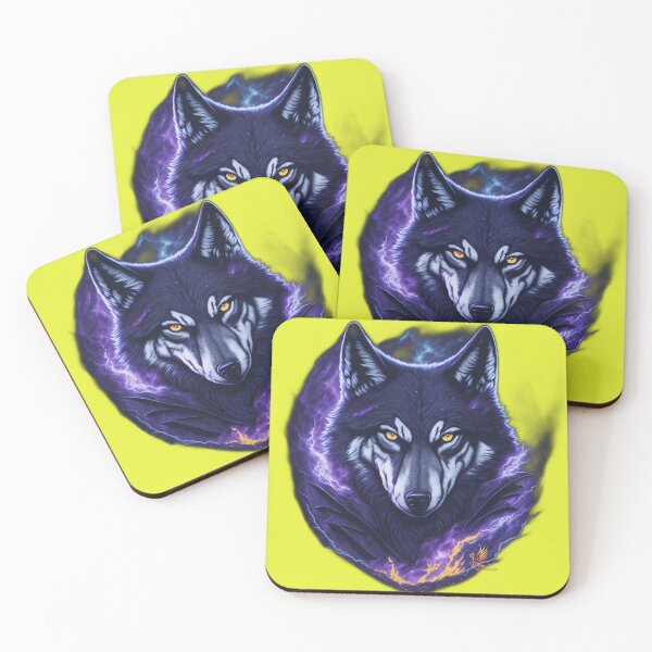 Item preview, Evil Genius Wolf (Yellow) designed and sold by AmaziaCo.