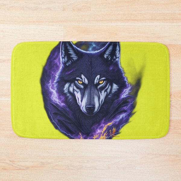 Item preview, Evil Genius Wolf (Yellow) designed and sold by AmaziaCo.