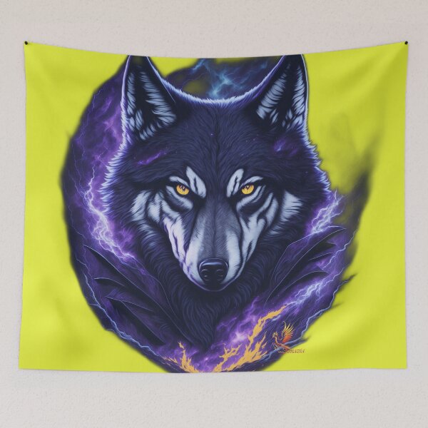 Item preview, Evil Genius Wolf (Yellow) designed and sold by AmaziaCo.