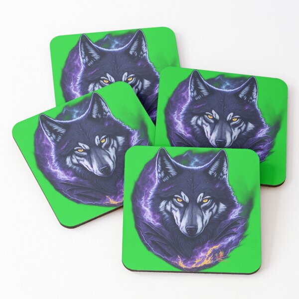 Item preview, Evil Genius Wolf (Green) designed and sold by AmaziaCo.