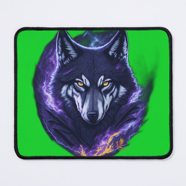 Item preview, Evil Genius Wolf (Green) designed and sold by AmaziaCo.