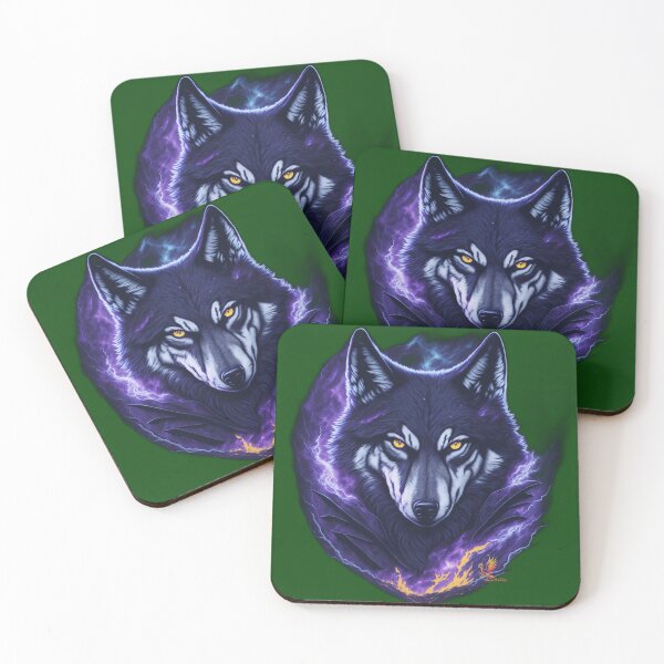 Item preview, Evil Genius Wolf (Dark Green) designed and sold by AmaziaCo.