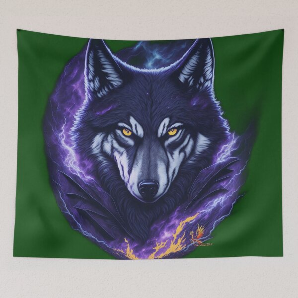 Item preview, Evil Genius Wolf (Dark Green) designed and sold by AmaziaCo.