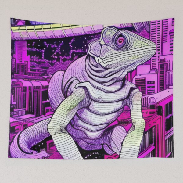Item preview, Colorful Chameleon Art designed and sold by KalipsoArt.
