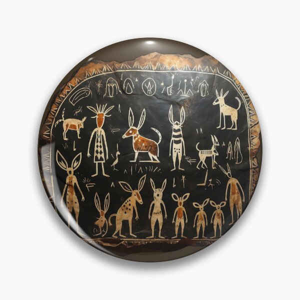 Item preview, Lascaux Bunnies - Cave Paiting designed and sold by MyBunnyverse.