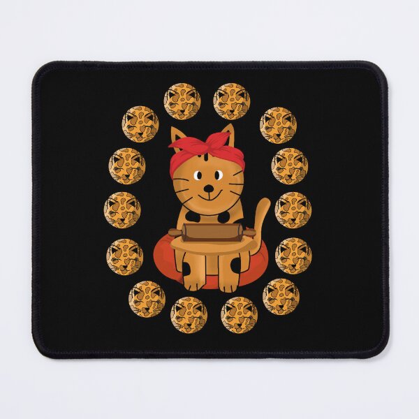 Item preview, cat biscuit- cat lover baking love kawaii cat design designed and sold by Swagmode.