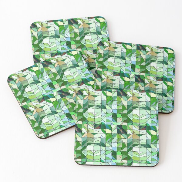 Item preview, Green leaf pattern designed and sold by violethue.